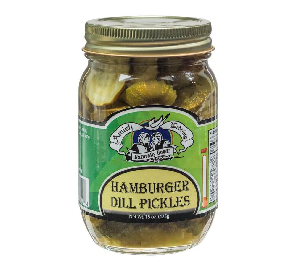 These hamburger dill pickles are all-natural, with no sugar added, and are ...