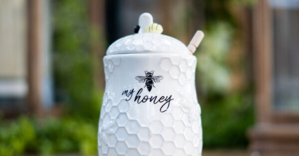 bee theme honey container