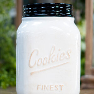 Vintage White Cookie Jar